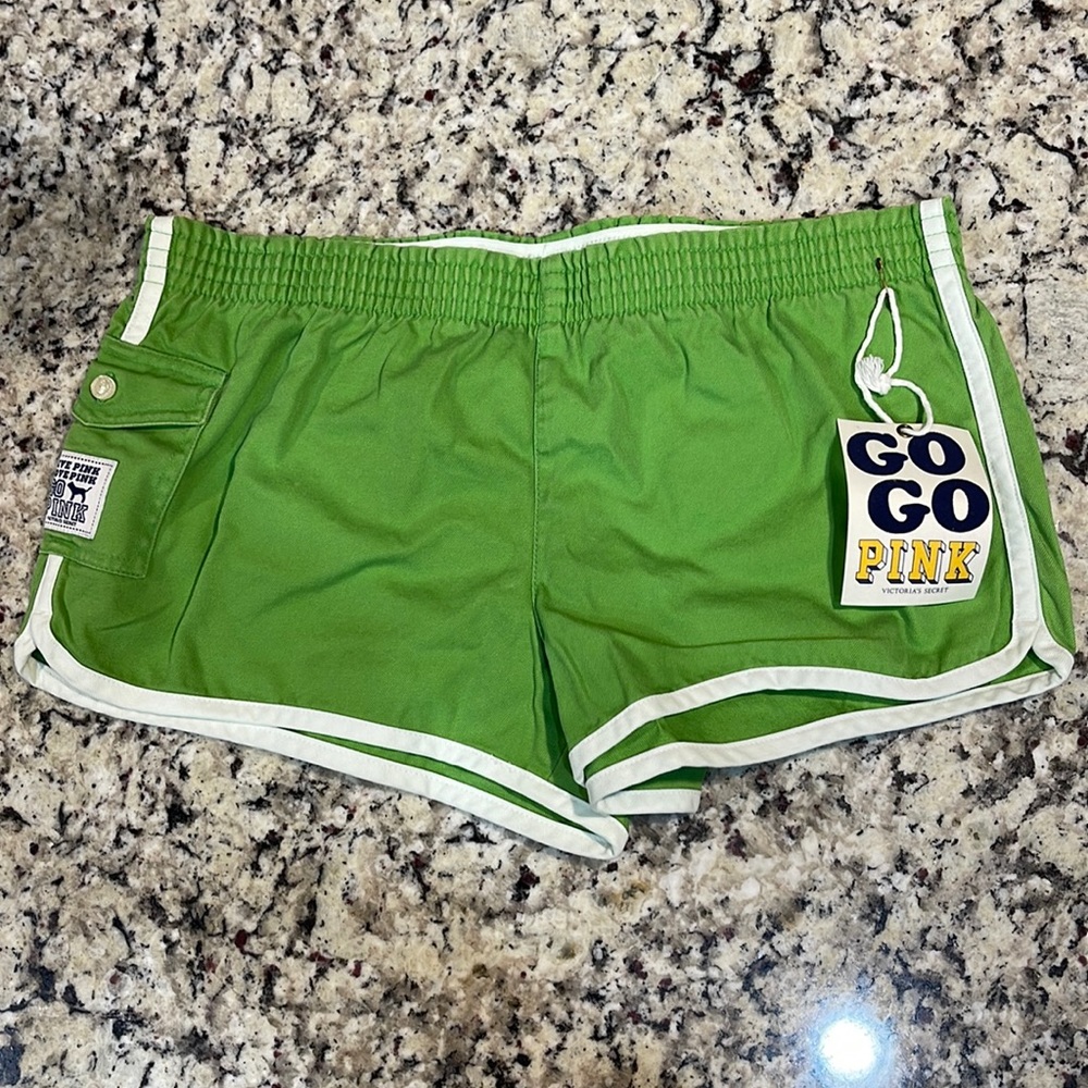 Victoria’s Secret Pink Womens Twill Shorts Lime Green Various Sizes